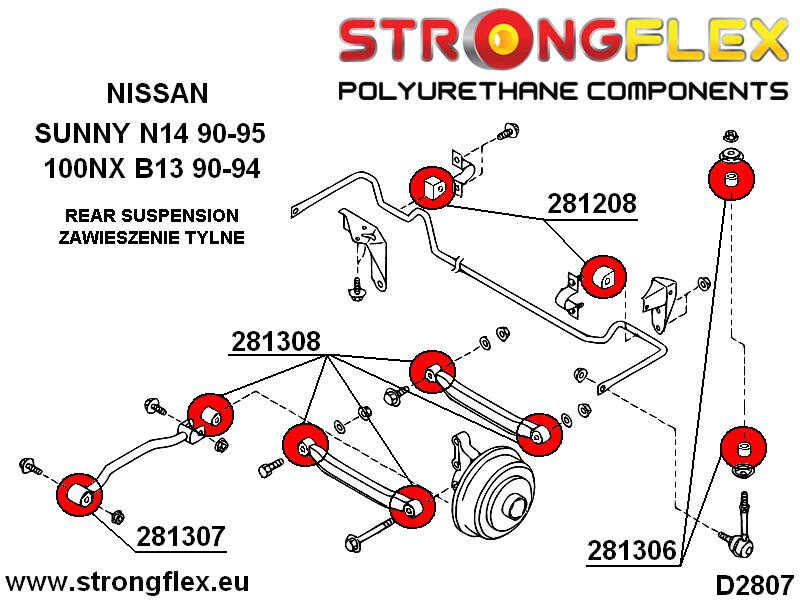 Bag link armsstag / link arm foran bøsning SPORT