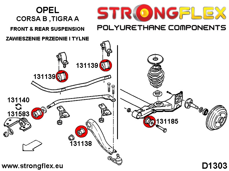 Foran link arm Mod karrosseri 58mm SPORT