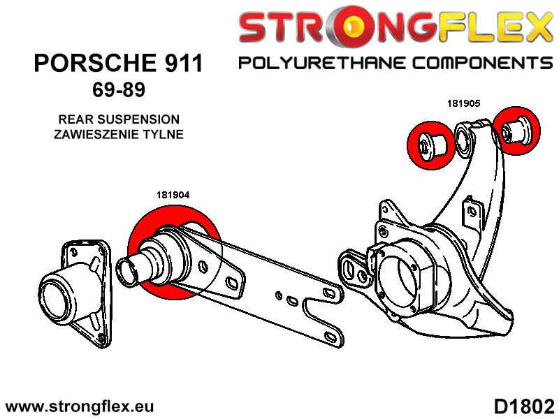 Bag link arm - ydre bøsning SPORT