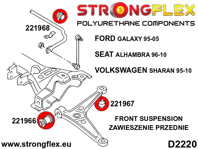 Foran nederste link arm - Foran bøsning SPORT
