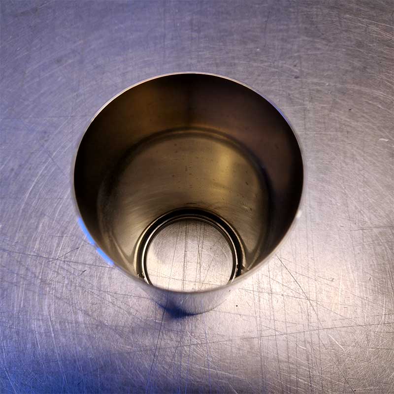 3" i med 3" lige blæst ud