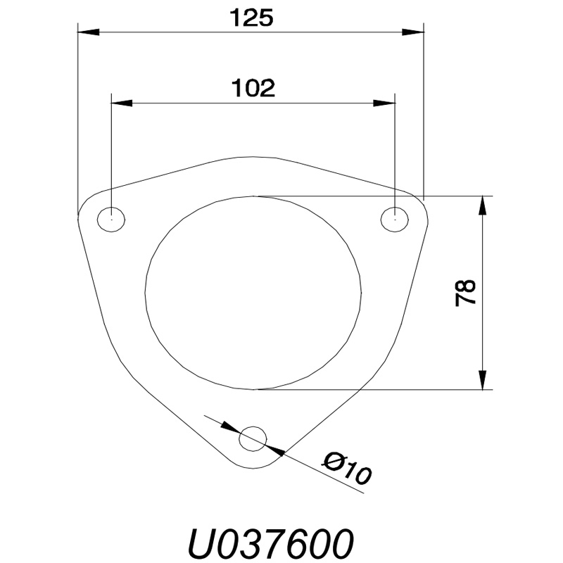 Flangeforbindelse 3 tomme (76mm)