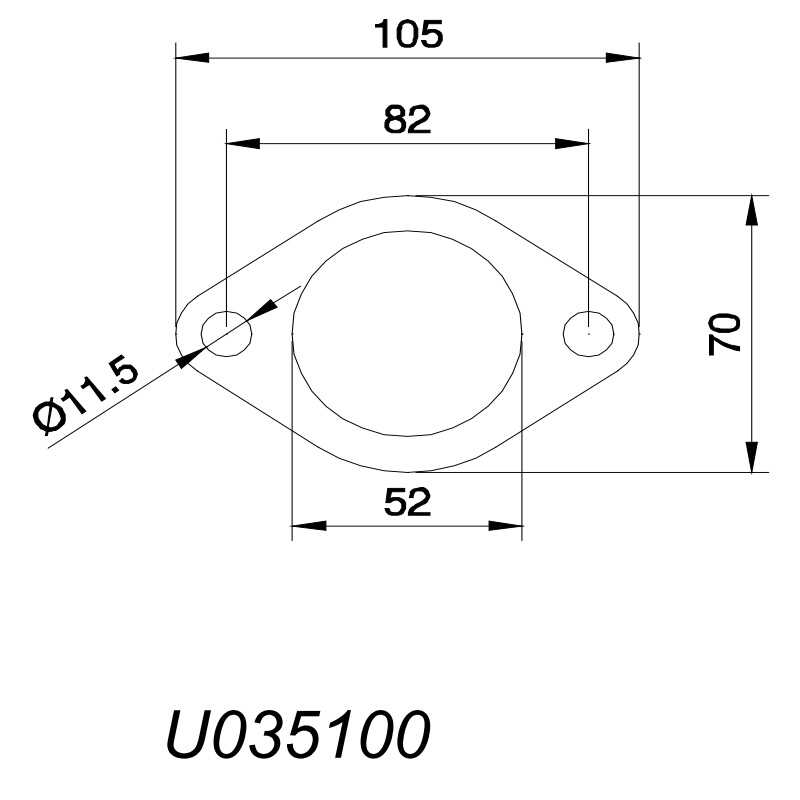 Flangeforbindelse 2 tomme (51mm)
