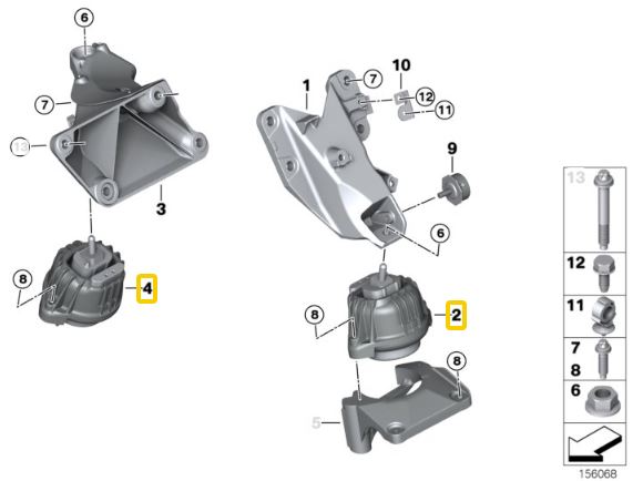 IRP Motorophæng BMW E8X, E9X