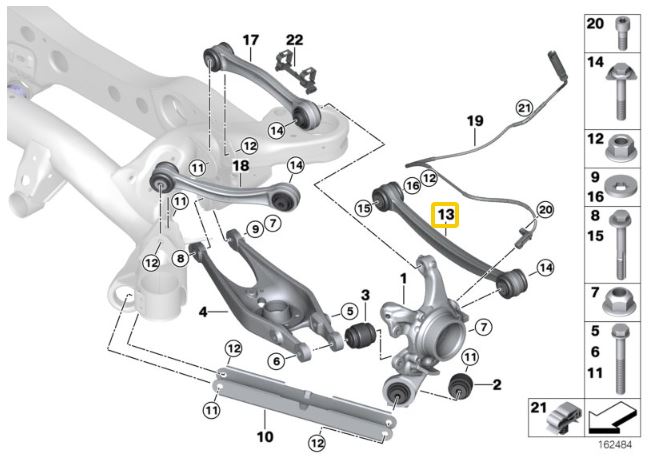 IRP Justerbare Styrestag/ Styreled Bag BMW E8x M1, E9x M3 (Ver. 1)