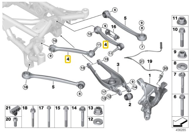 IRP Justerbare Camberstag Øverst, Bag BMW F87 M2, F80 M3, F83 M4 (Ver. 2)