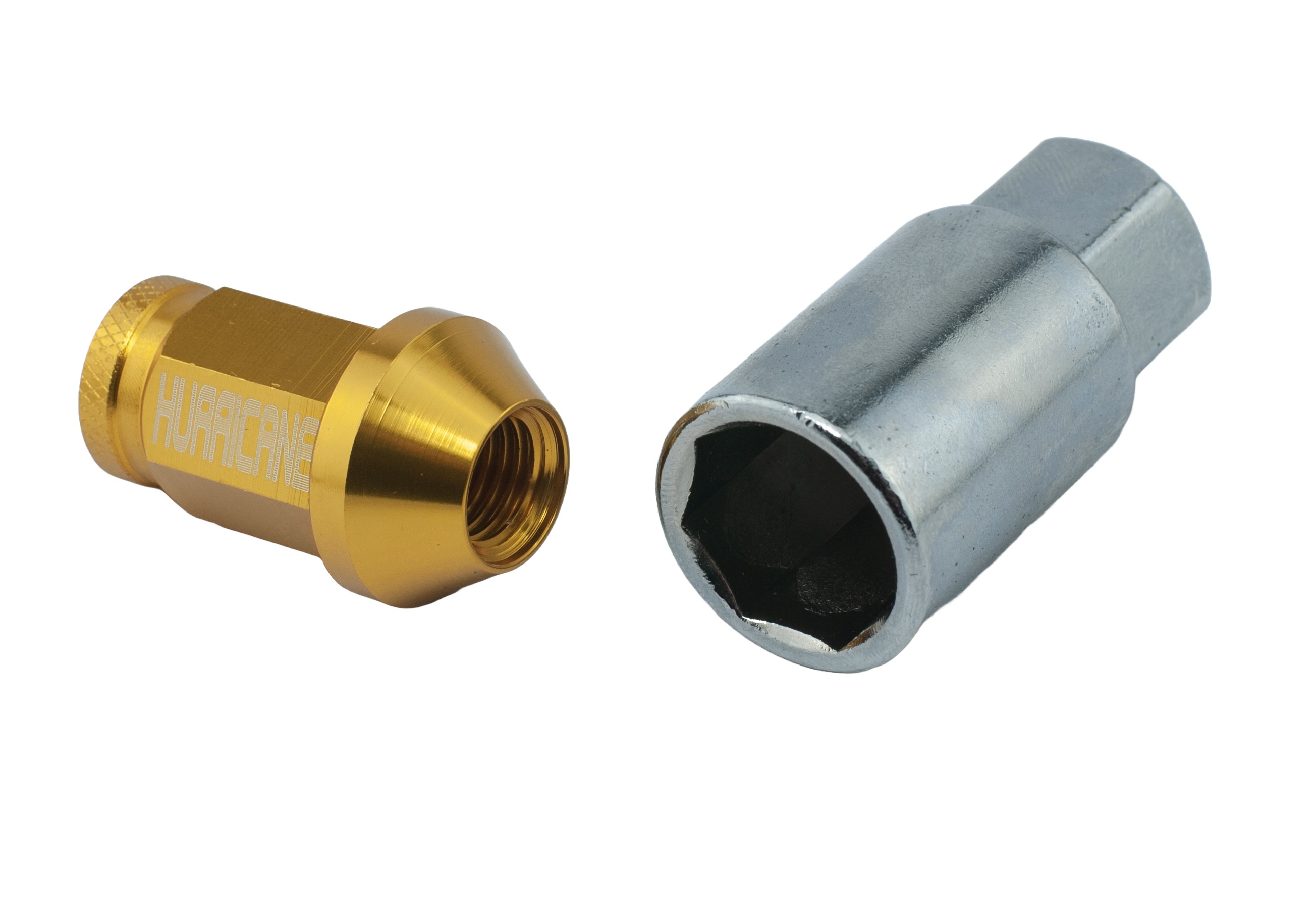 Hjulmøtrik Aluminium Guld M12x1,5 (39mm)