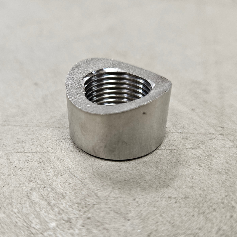 Buet lambdamøtrik M18x1,5 Rustfrit stål