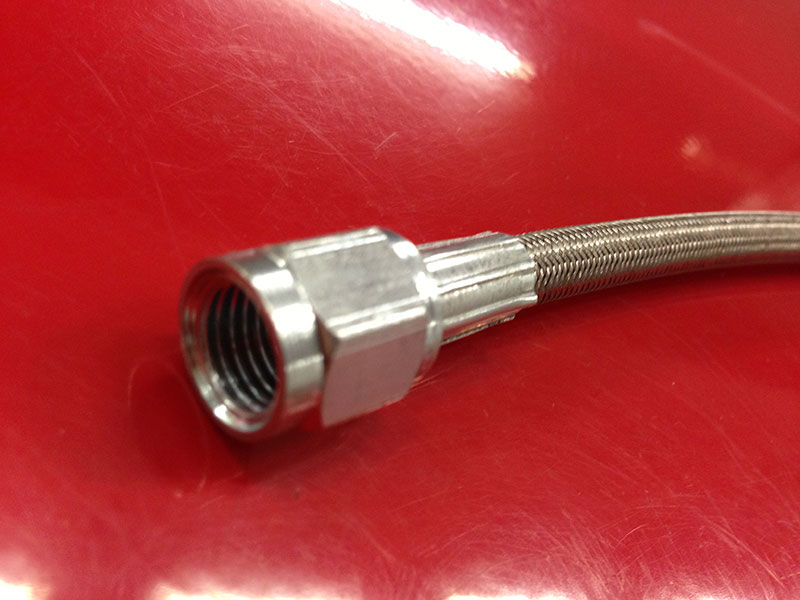 Stål indpakket slange 310mm
