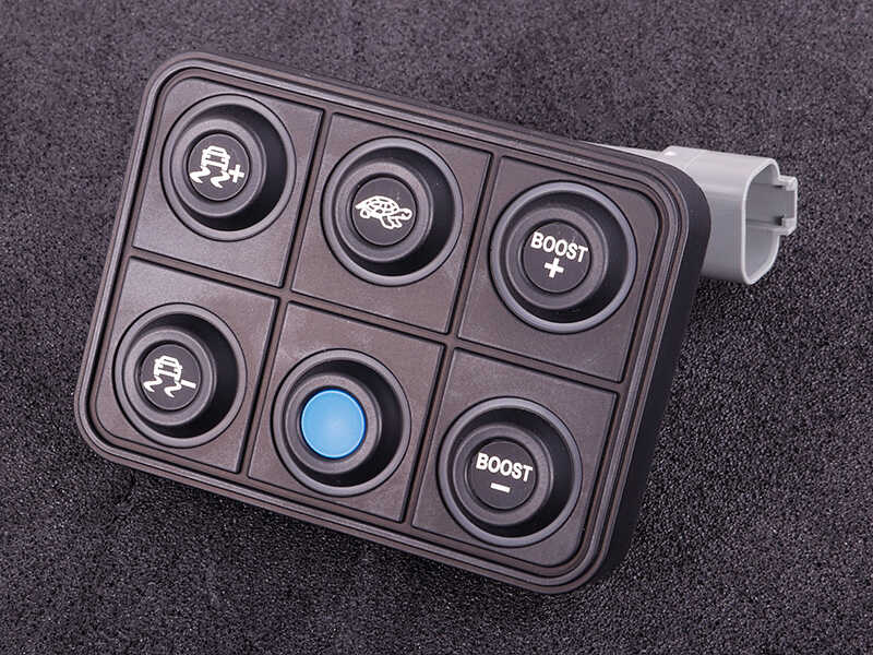 CAN knap kit (6 knapper) multi farve LED