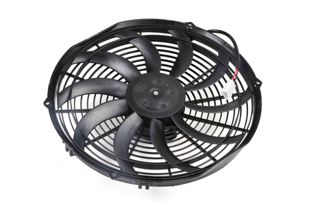 Spal Kølerventilator / Køleblæser 350mm / 14" sugning - Stærk!