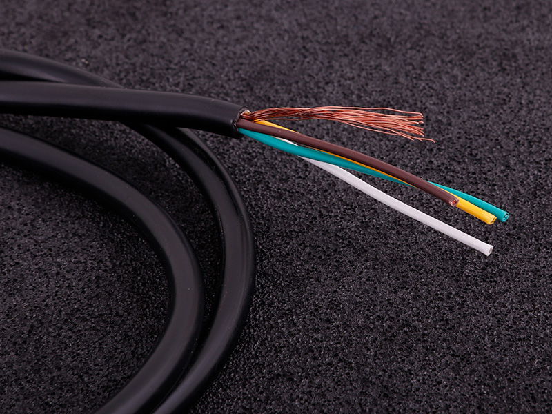 Skærmad kabel (4 ledare) Sort