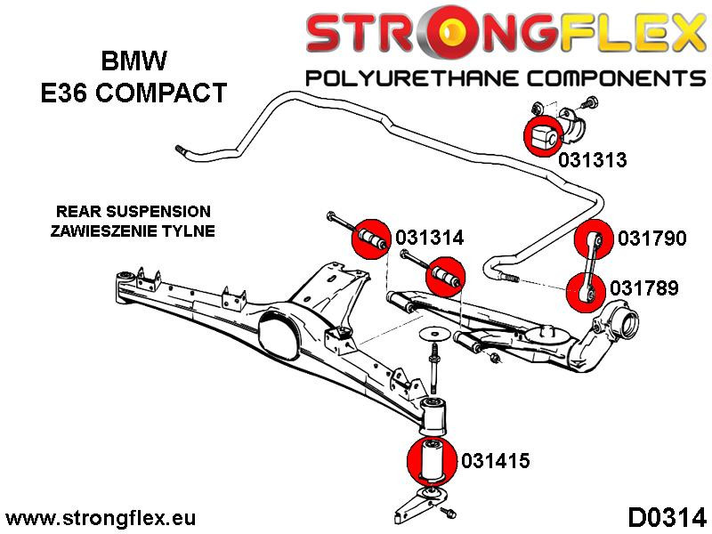 Bag link arm bøsning SPORT