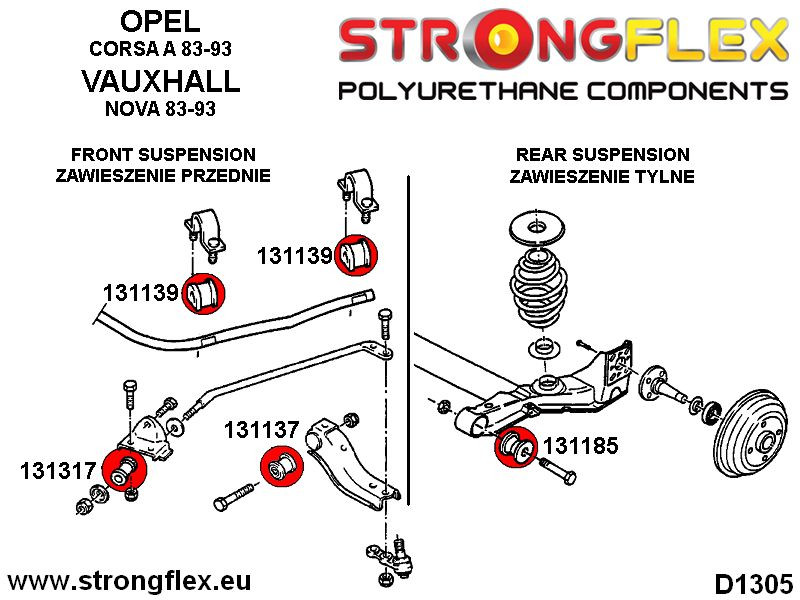 Bag subframe bøsning SPORT
