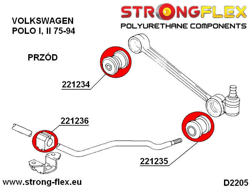 Foran link arm ydre bøsning SPORT