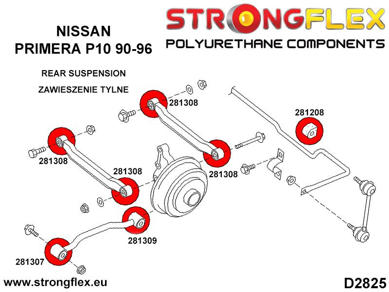 ydre link arm Mod Spindel bøsning og Mod karrosseri link arm bøsning