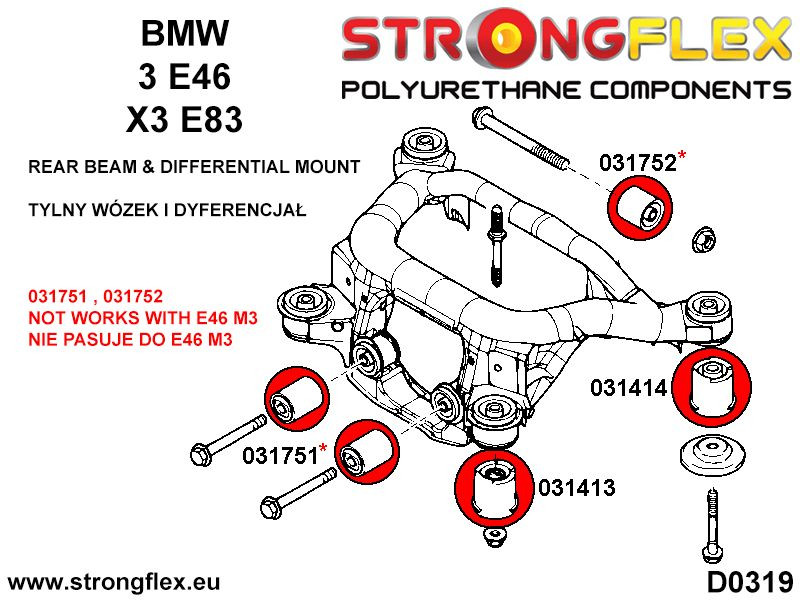 Bag subframe foran bøsning SPORT