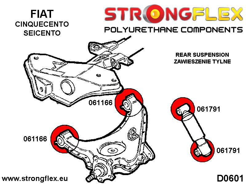 Bag link arm bøsninger Kit SPORT