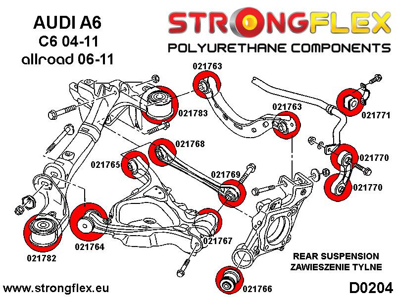Bag nederste link arm Bag bøsning SPORT