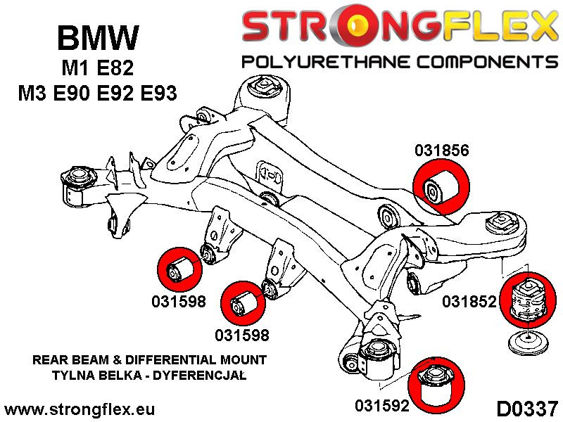 Bag subframe - Bag bøsning SPORT