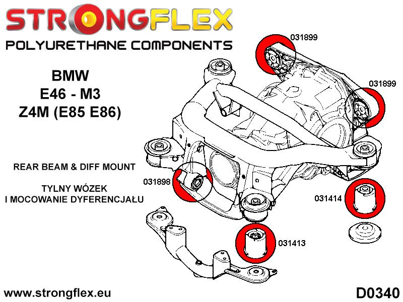 Bag differential - foran bøsning M3 SPORT