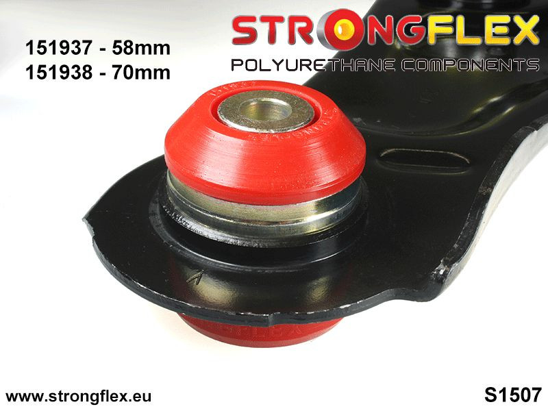 Foran nederste link arm - bag bøsning 58mm SPORT