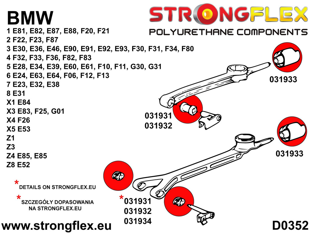 Link arm - foran bøsning 19mm SPORT