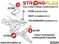 Foran nederste link arm - Foran bøsning