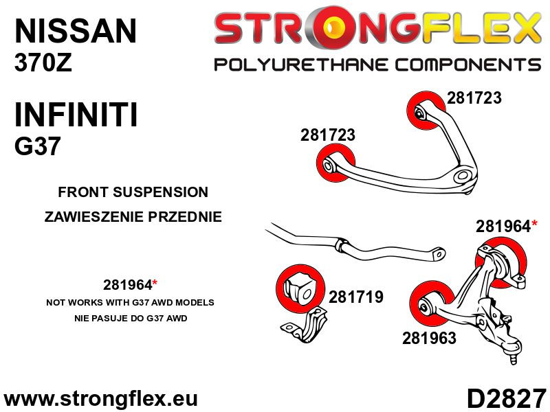 Foran nederste link arm - bag bøsning SPORT
