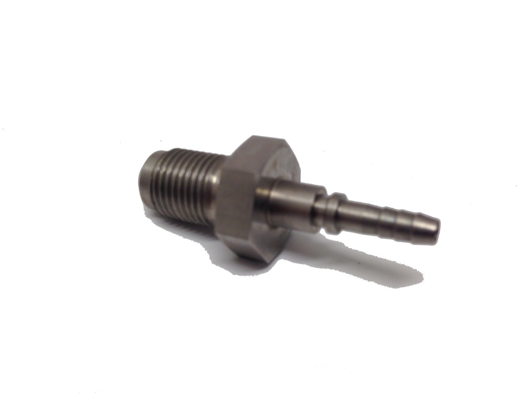 Bremsebeslag han M12x1 rustfrit stål (ingen drejeled)