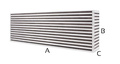 Garrett Intercooler celle pakke (533x137x135)