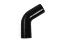 Silikoneslange sort 60 grader 0,25'' (6,5mm)