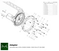 Adapterplade gearkasse Mercedes M104 / OM605 / OM606