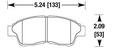 Toyota Corolla bak Carbotech XP10
