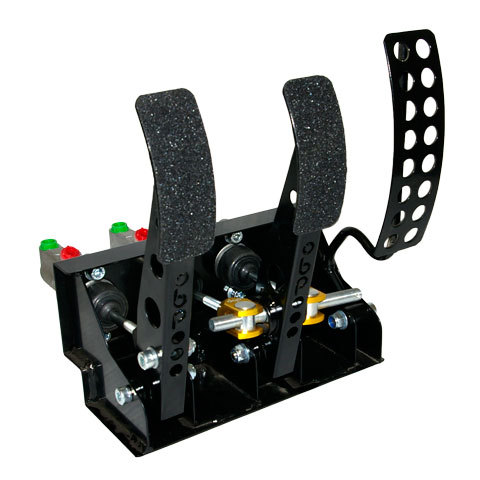 OBP gulvmonteret pedalstativ 3 pedaler 3x hovedcylider V1