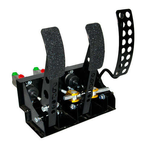 OBP gulvmonteret pedalstativ 3 pedaler 3x hovedcylider V1