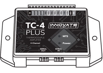 Innovate TC-4 PLUS Thermocouple Amp for MTS, 4-Ch w/Anlg Out