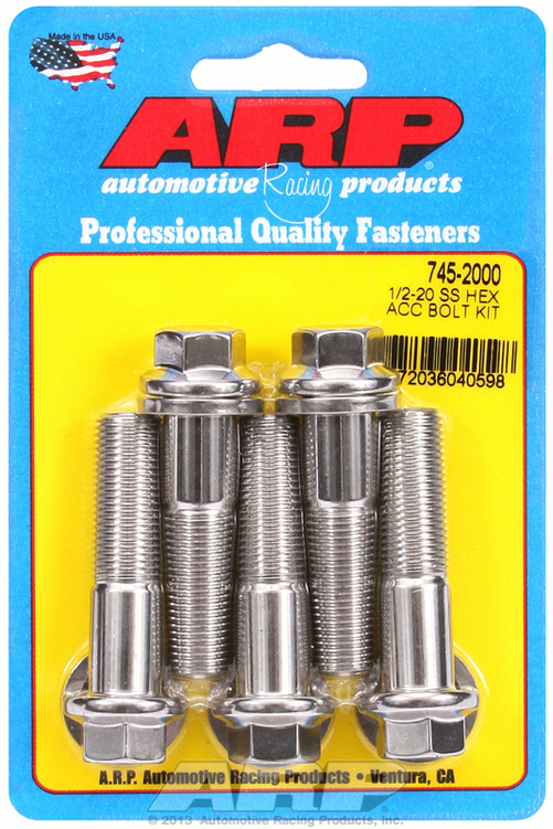 ARP Bolt Kit 1/2-20 x 2.000 SS Hex