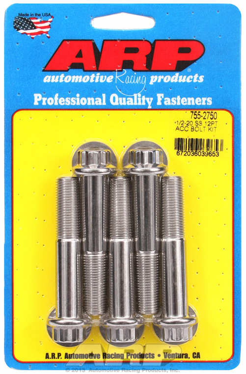 ARP Bolt Kit 1/2-20 x 2.750 SS 12PT
