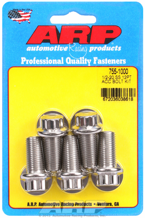 ARP Bolt Kit 1/2-20 x 1.000 SS 12PT