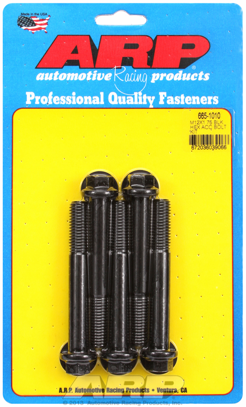ARP Bolt Kit M12 x 1.75 x 90 Black Oxide Hex