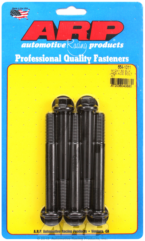 ARP Bolt Kit M12 x 1.50 x 100 Black Oxide Hex