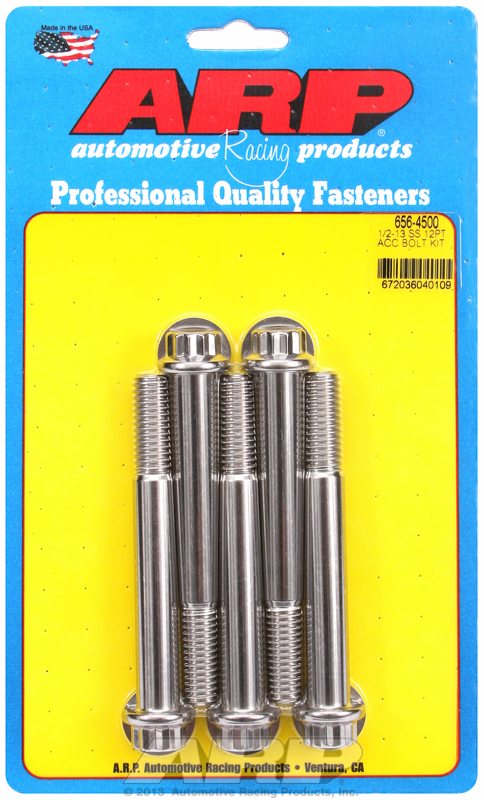 ARP Bolt Kit 1/2-13 x 4.500 SS 12PT
