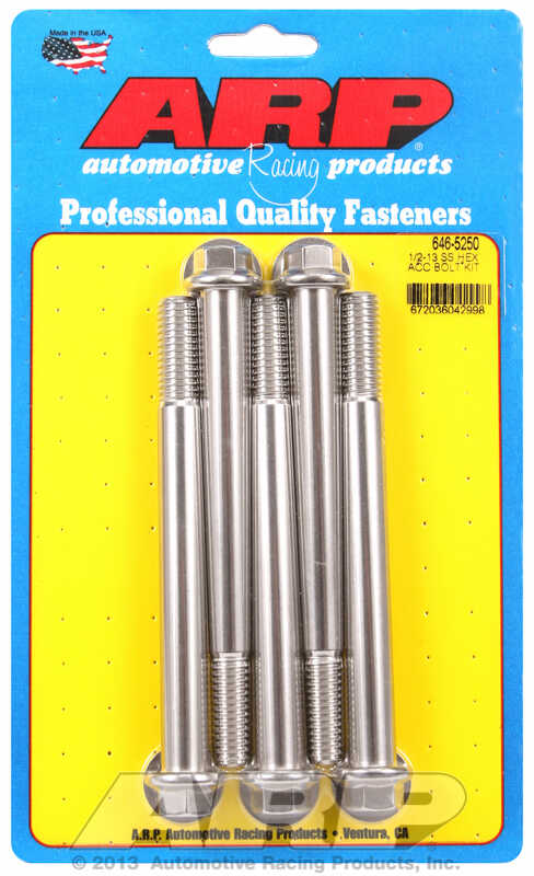 ARP Bolt Kit 1/2-13 x 5.250 SS Hex