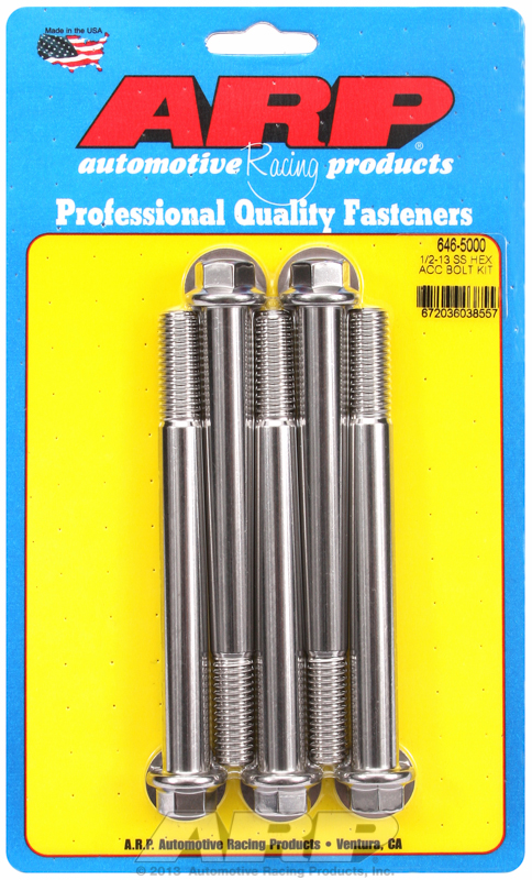 ARP Bolt Kit 1/2-13 x 5.000 SS Hex