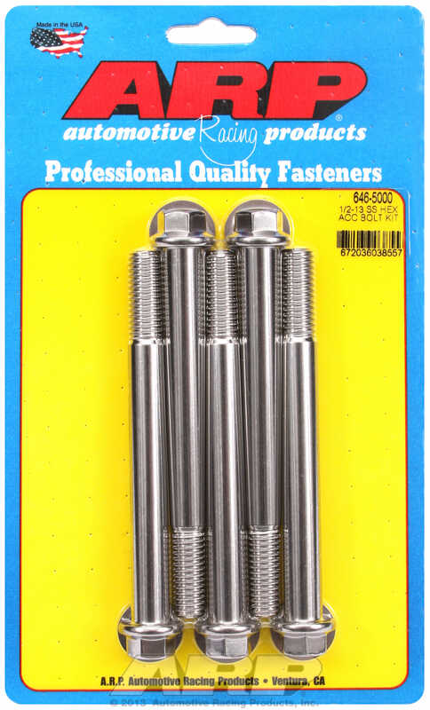 ARP Bolt Kit 1/2-13 x 5.000 SS Hex