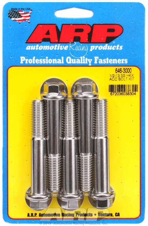 ARP Bolt Kit 1/2-13 x 3.000 SS Hex