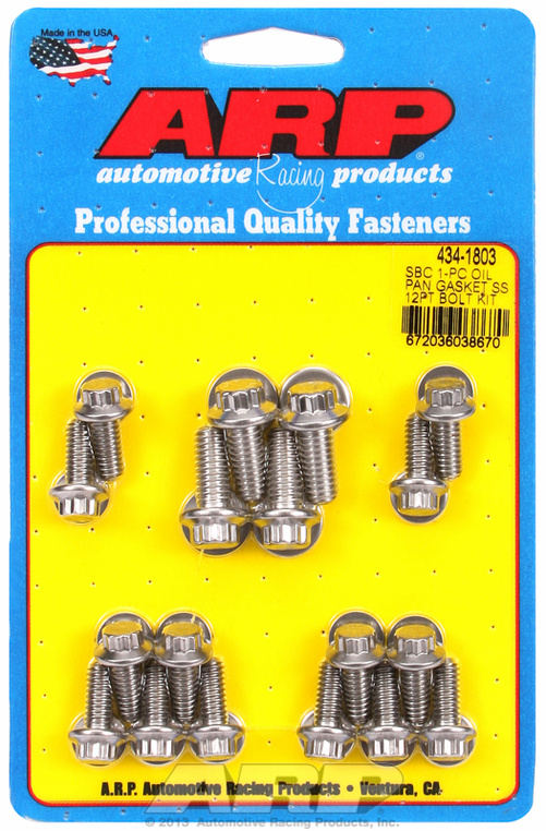 ARP Oil Pan Bolt Kit Chevy SB SS 12PT