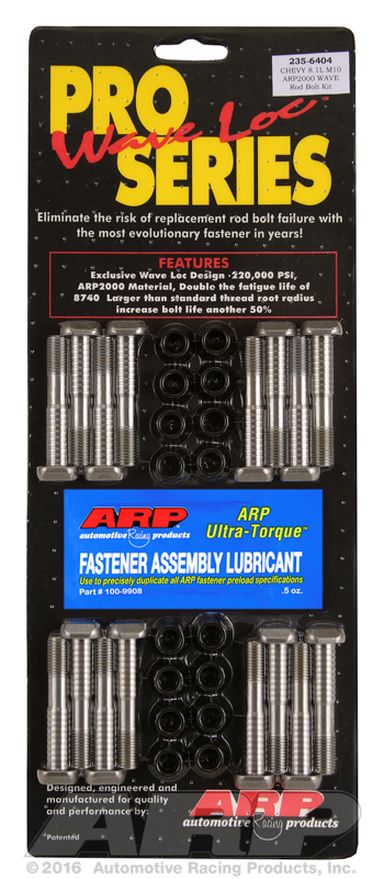 ARP BB Chevy 8.1L M10 ARP2000 pro wave-loc rod bolt kit