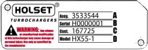 Holset / Cummins Turbo Kit HE400VG (5354716H)